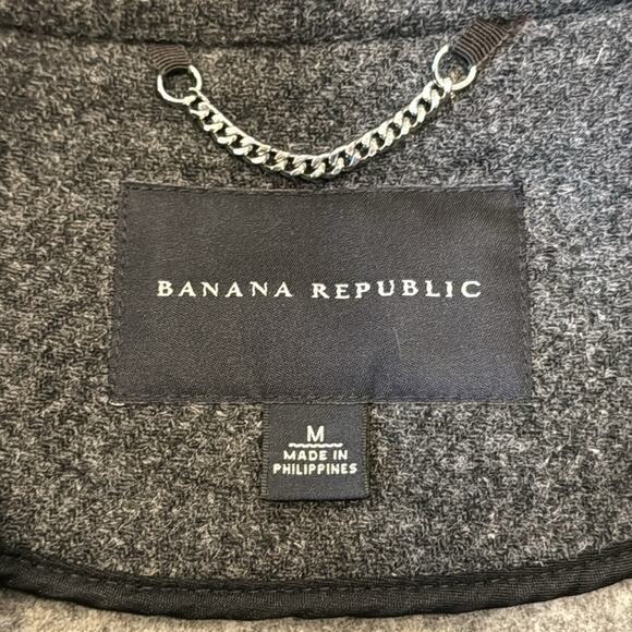Banana Republic Women's Wool Toggle Coat Dark Gray Size M - Picture 9 of 10